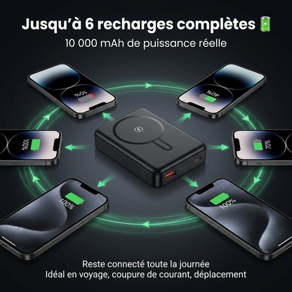Power Bank Magnétique  + Écouteurs Sans Fil Offerts 🎁