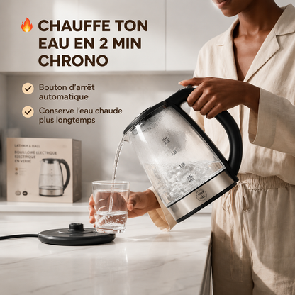 Bouilloire Électrique Premium en Verre 2 Litres