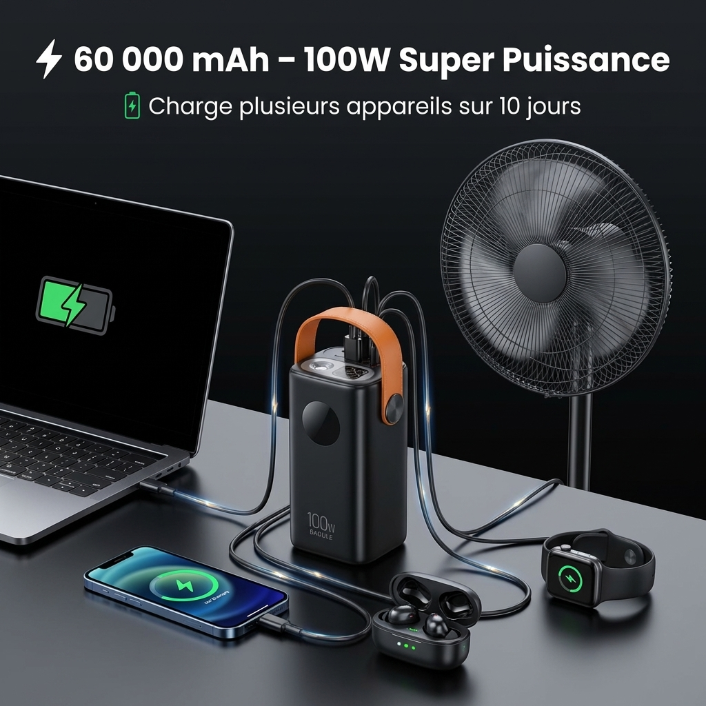 Powerbank BAGULE:Ordinateur/Téléphone