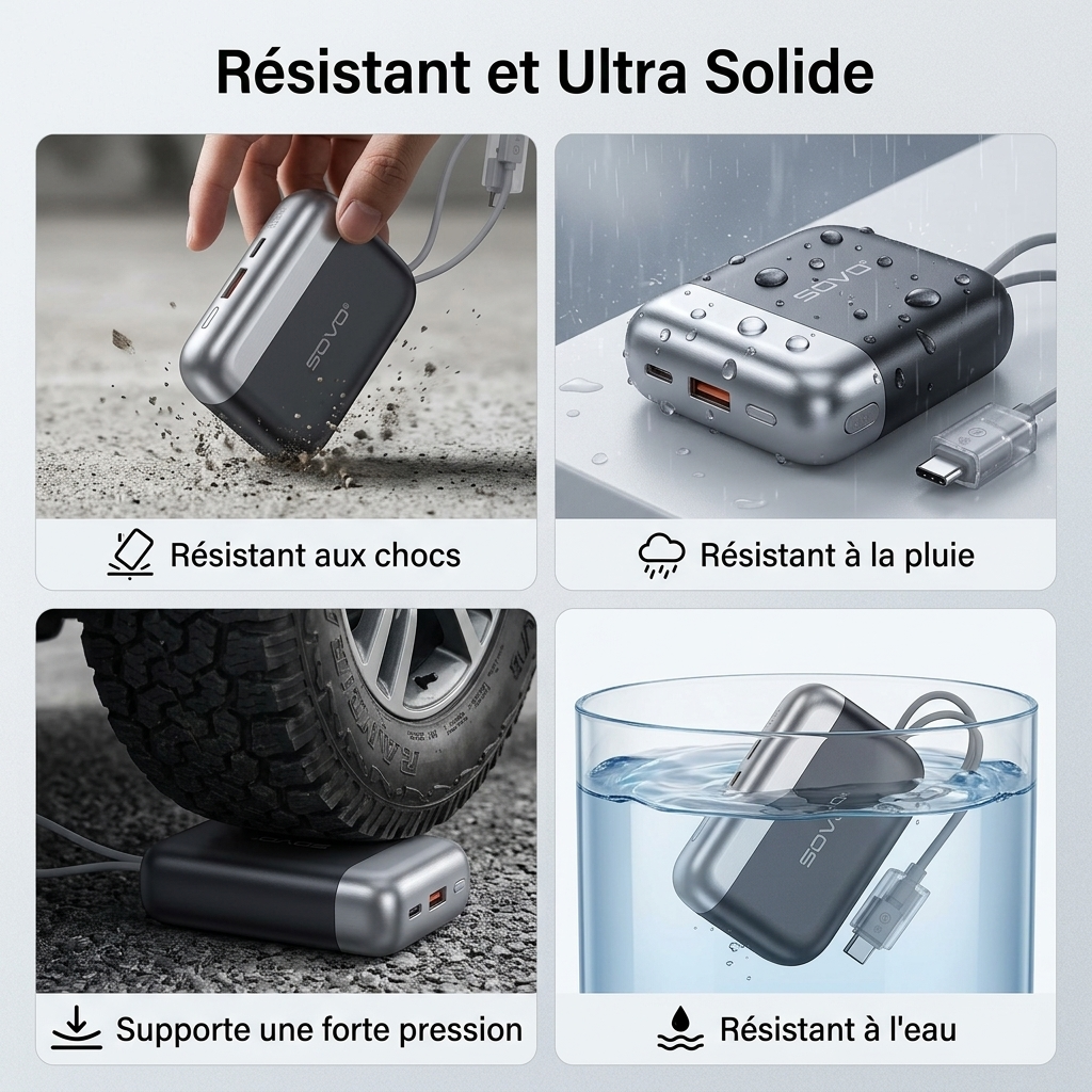 Powerbank sovo Ultra Rapide + Écouteur Sans Fil Offert