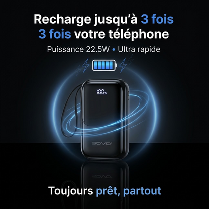 Powerbank sovo PD39 + écouteur sans fil offert