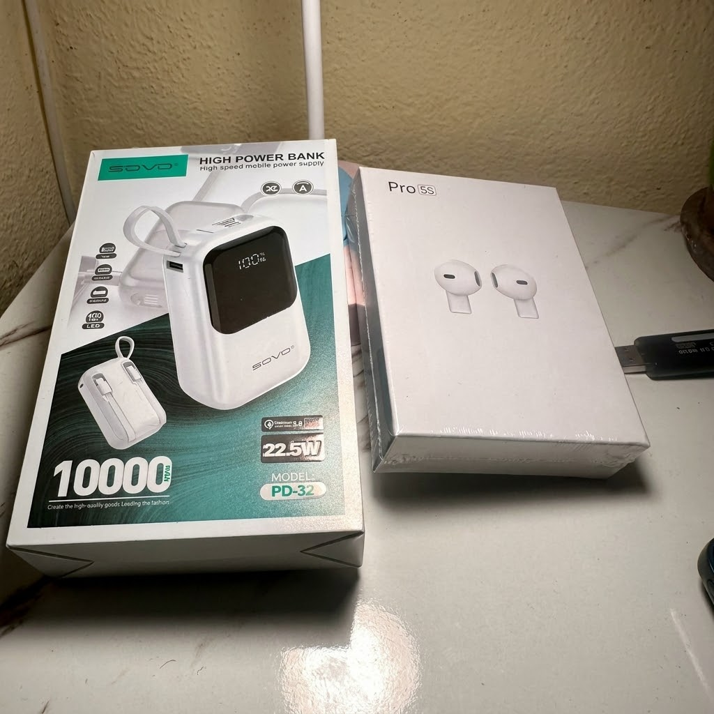 Powerbank sovo PD39 + écouteur sans fil offert
