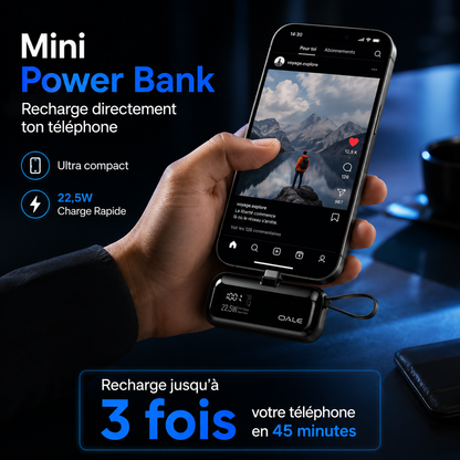 Powerbank OALE Ultra Rapide + Écouteur Sans Fil Offert
